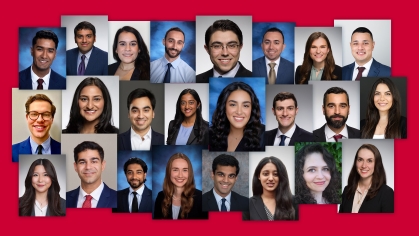 A collage of portraits displaying the 2025 Rising Stars winners