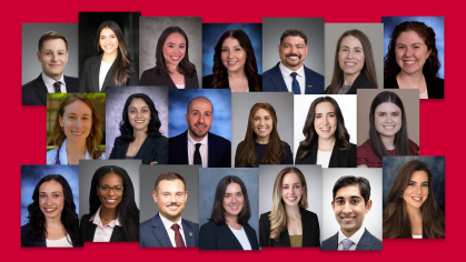 A collage of portraits displaying the 2026 Rising Stars winners