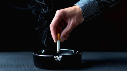 Cigarette snuffed out