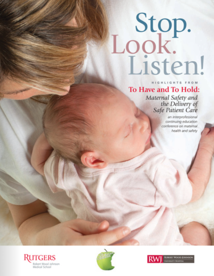 A flyer of the Stop Look Listen campaign