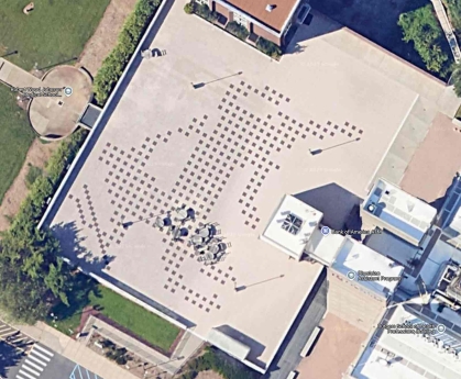 "Chiron" is outside the Research Tower on Busch campus at Rutgers-New Brunswick.