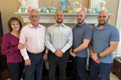 Left to right, my mother (Julie Ganifas Simon), my father (Michael John Simon), myself (Christian Alexander Simon), my brother (Steven Christopher Simon), and my oldest brother (Michael Emmanuel Simon).