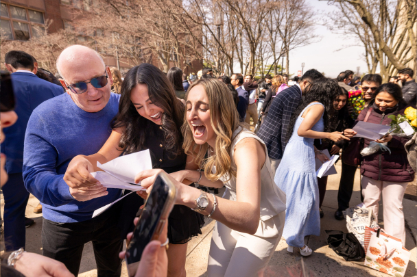 Students celebrate match day at RWJMS